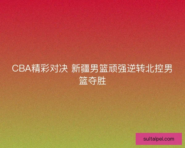 CBA精彩对决 新疆男篮顽强逆转北控男篮夺胜